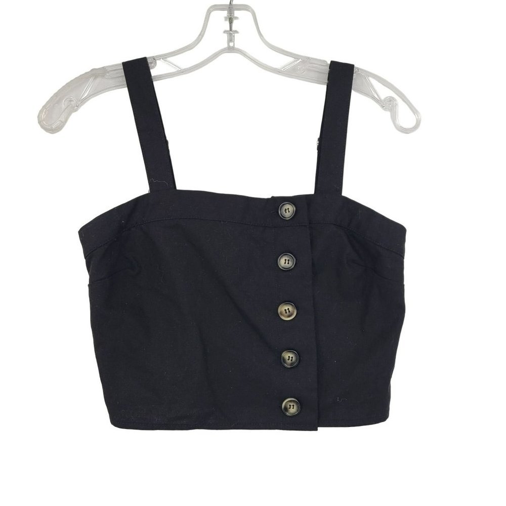 Sky & Sparrow Women's Sleeveless Top Black Size xS